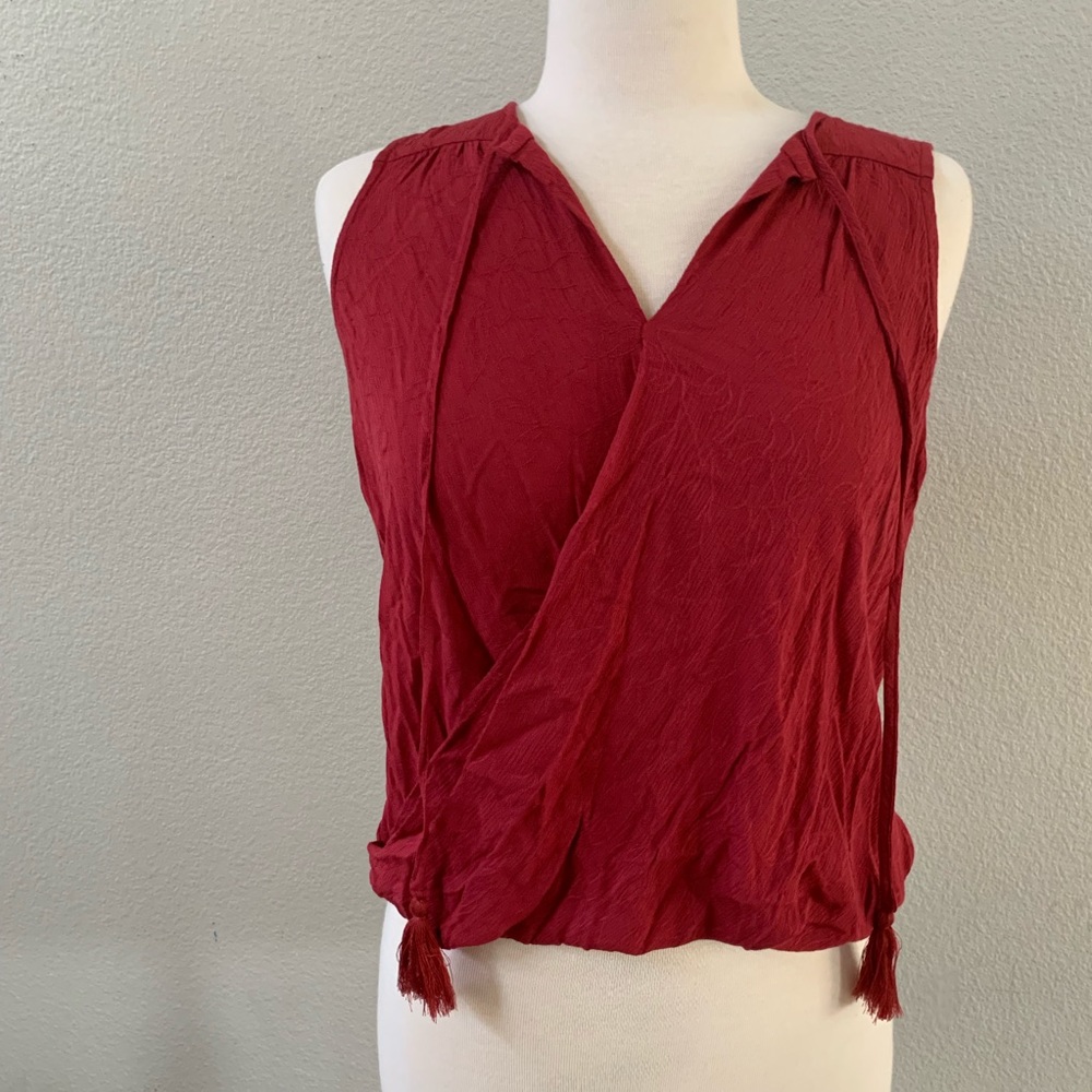 STITCH FIX NWT red westcott crossfront  top womens XS
